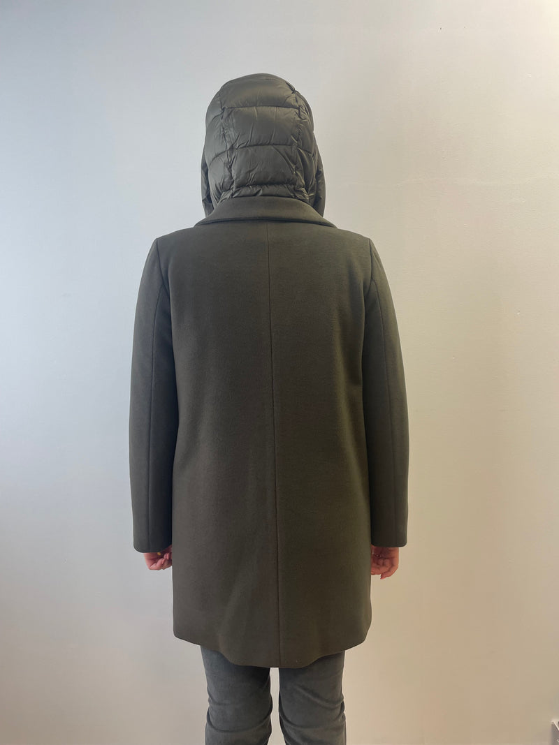 Bacio Underwood Green Coat | EMME
