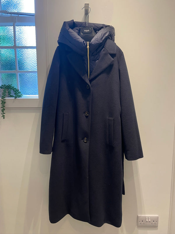 Desiderio Midnight Blue Coat | EMME