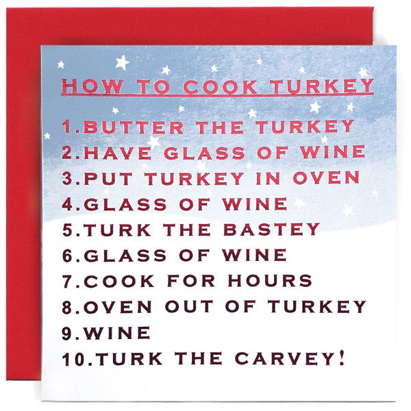 "How to cook a turkey..." Card | Susan O'Hanlon