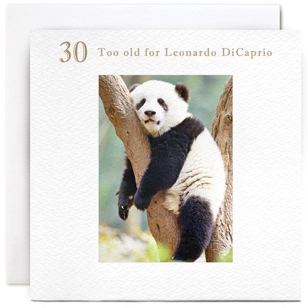 30... Too old for Leonardo DiCaprio Card | Susan O'Hanlon at Sarah Thomson Melrose