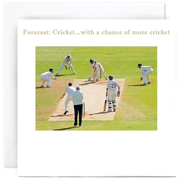 "Forecast: Cricket" Card | Susan O'Hanlon