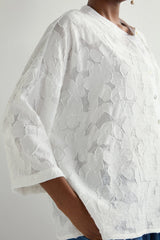 Etched Floral Viscose Shirt | Sahara