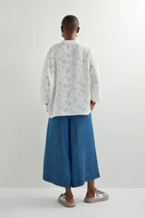 Etched Floral Viscose Shirt | Sahara