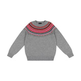 Flannel Grey Fairisle Jumper | Quinton + Chadwick