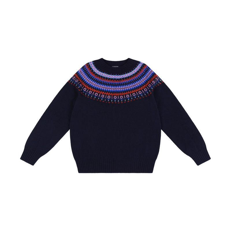 Nero Navy Fairisle Jumper | Quinton + Chadwick