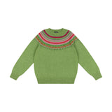 Foliage Green Fairisle Jumper | Quinton + Chadwick