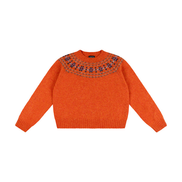 Shaggy Yoke Satsuma Fairisle Jumper | Quinton + Chadwick