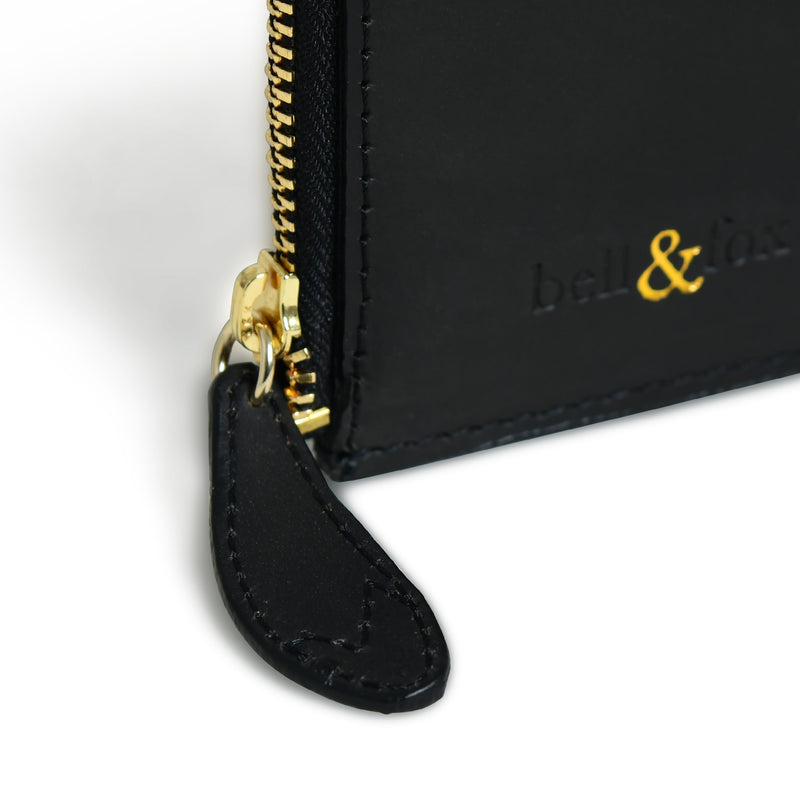 Lia Black Waxy Leather Card Holder | Bell & Fox at Sarah Thomson | Details