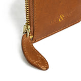 Lia Caramel Leather Card Holder | Bell & Fox at Sarah Thomson | Details