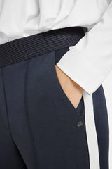 Marit Navy Jersey Trousers | Gustav