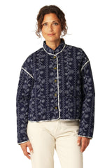 OttomaQuilt Navy Wildflower Jacket | Ilse Jacobsen Hornbæk