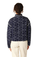 OttomaQuilt Navy Wildflower Jacket | Ilse Jacobsen Hornbæk