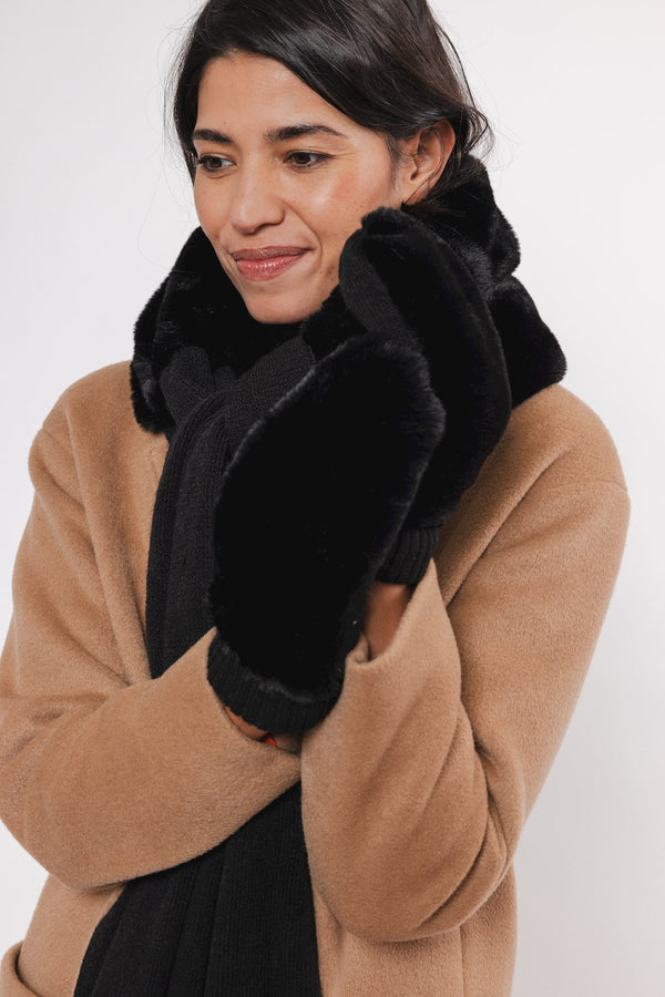 Oxo Faux Fur Gloves | Rino & Pelle