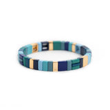 Square Blues Enamel Bracelet | Simone à Bordeaux