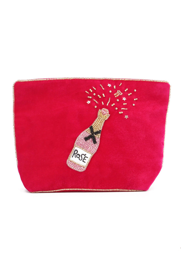 Pink Rosé Medium Velvet Pouch | My Doris