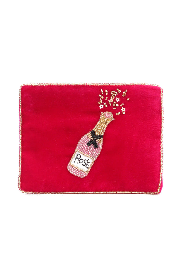 Pink Rosé Small Velvet Purse | My Doris