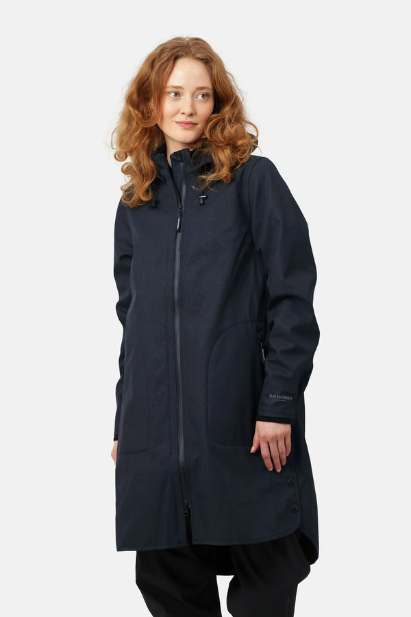 Rain128 Softshell Raincoat in Dark Indigo | Ilse Jacobsen Hornbæk