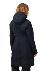 Rain37L Long Softshell Raincoat in Dark Indigo | Ilse Jacobsen Hornbæk
