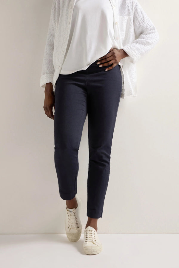 Night Stretch Cotton Slim Trouser | Sahara