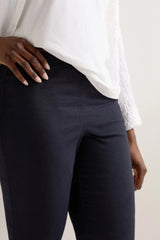 Night Stretch Cotton Slim Trouser | Sahara