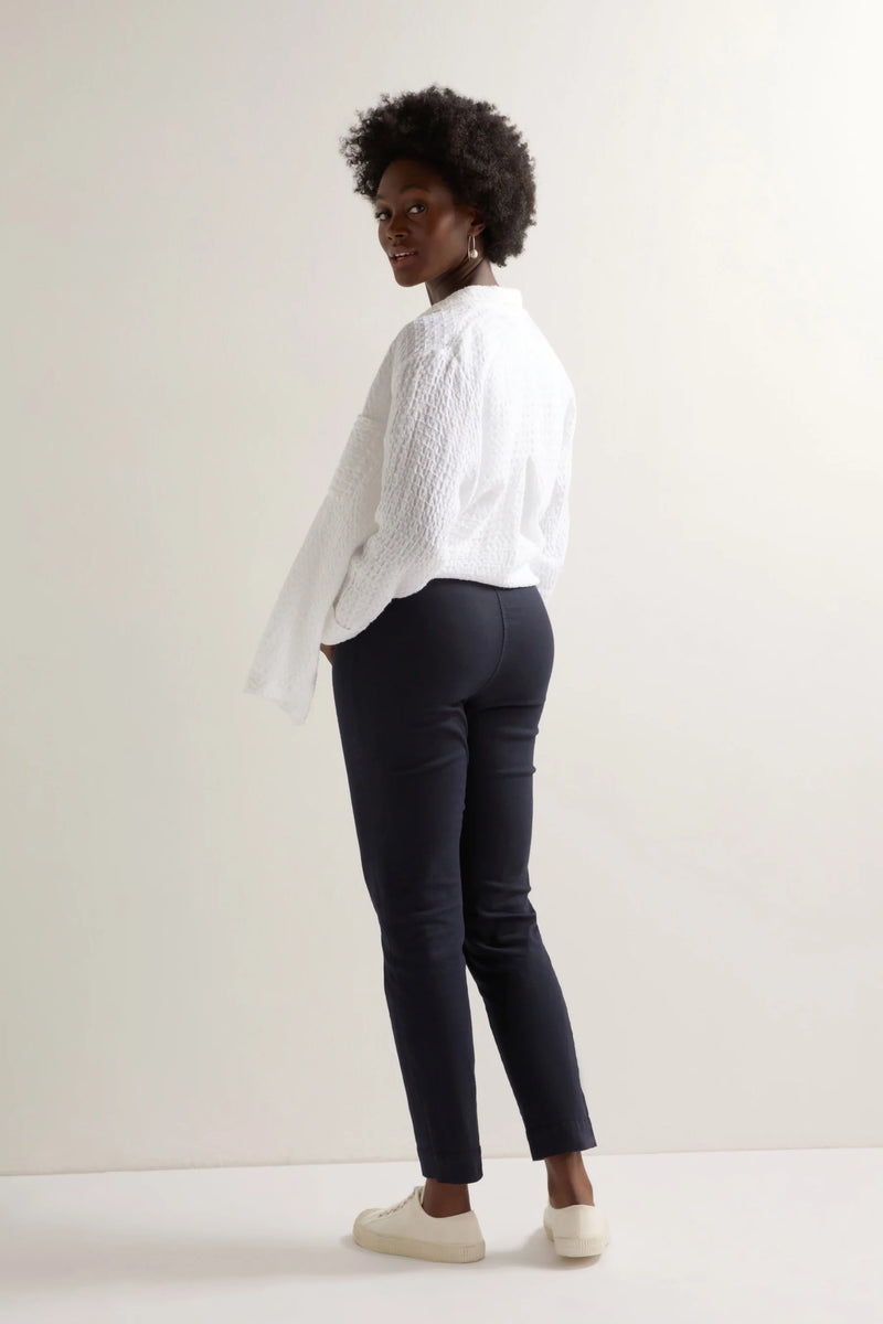 Night Stretch Cotton Slim Trouser | Sahara