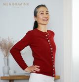 Shell Cardigan in Rata | Merinomink + FREE SCARF