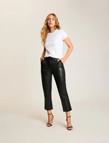 Faux Leather 7/8 Trouser | Commando