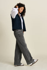 Teddy Love Navy Gilet | POM Amsterdam