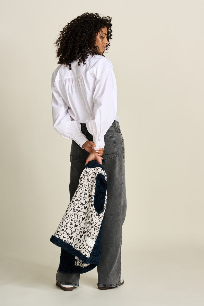 Teddy Love Navy Gilet | POM Amsterdam