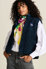 Teddy Love Navy Gilet | POM Amsterdam