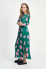 Meadow Flowers Green Dress | POM Amsterdam