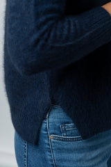 Racoon Navy Cardigan WES26A75R | Esthēme Cachemire