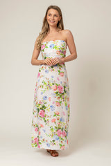 The Lola Strapless Dress in Floral | Sartoria Saracena
