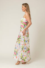 The Lola Strapless Dress in Floral | Sartoria Saracena