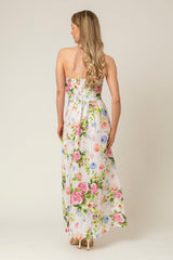 The Lola Strapless Dress in Floral | Sartoria Saracena