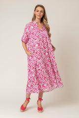The June Linen Dress in Rombo | Sartoria Saracena