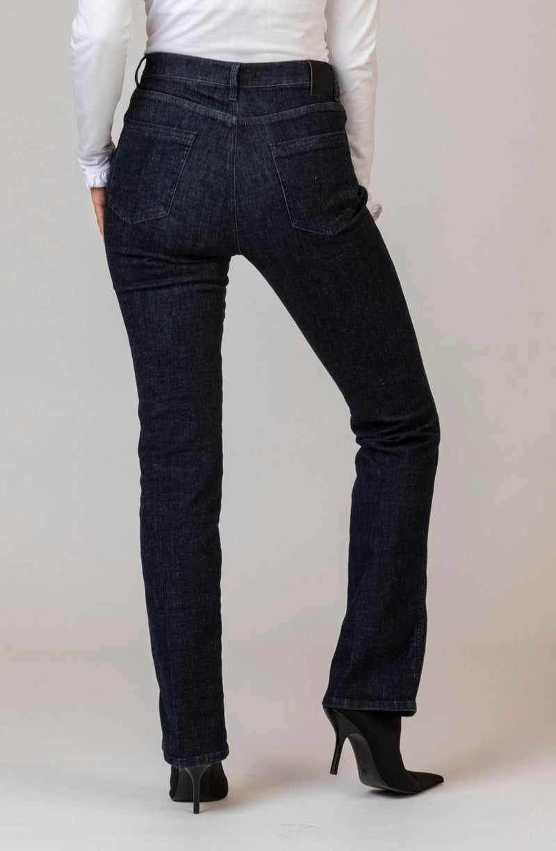Mary Clean Dark Blue Denim Bootcut Jeans | Brax. at Sarah Thomson Melrose | Back of jeans