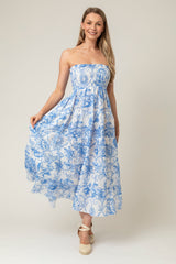 The Tiered Linen Skirt/Dress in Cosmic | Sartoria Saracena