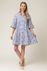Cherry Short Tiered Dress | Sartoria Saracena