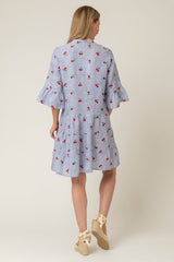 Cherry Short Tiered Dress | Sartoria Saracena