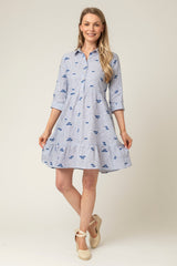 Fish Short Tiered Dress | Sartoria Saracena