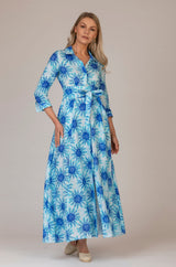 The Sahara Bounty Print Mamma Mia Linen Dress | Sartoria Saracena