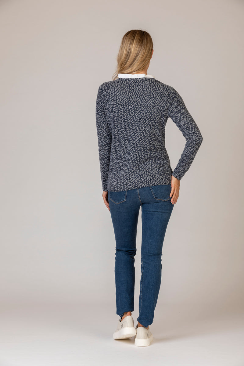 Casey Ash and Blue Sweater | Belluna