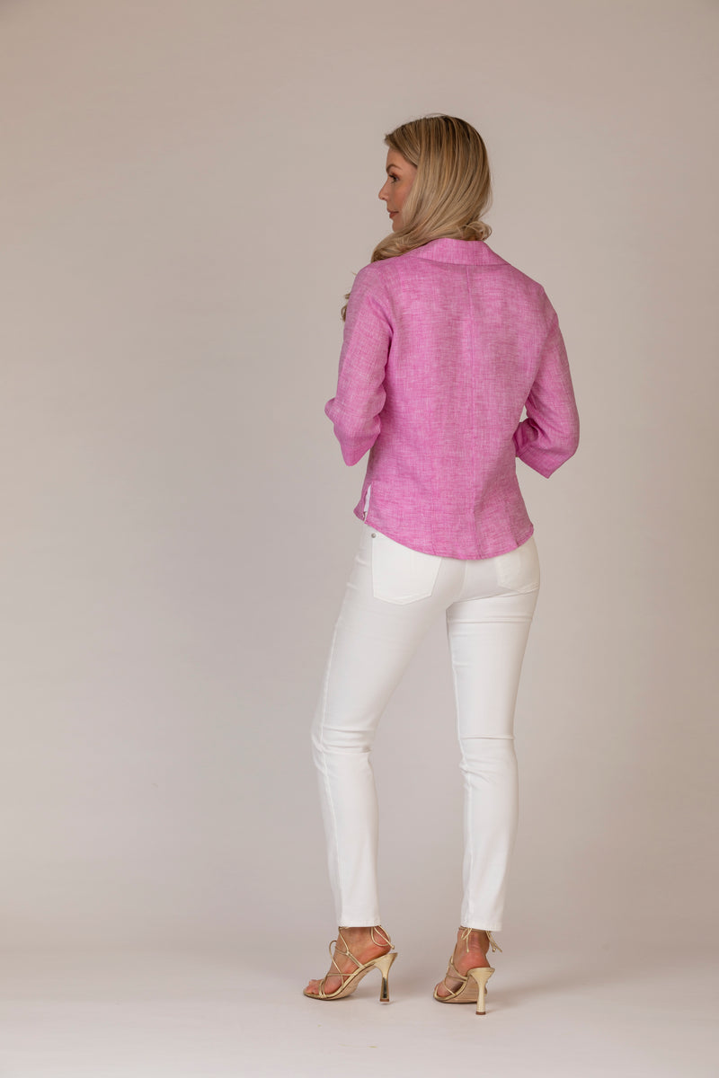 The Pink Linen Shirt | Sartoria Saracena