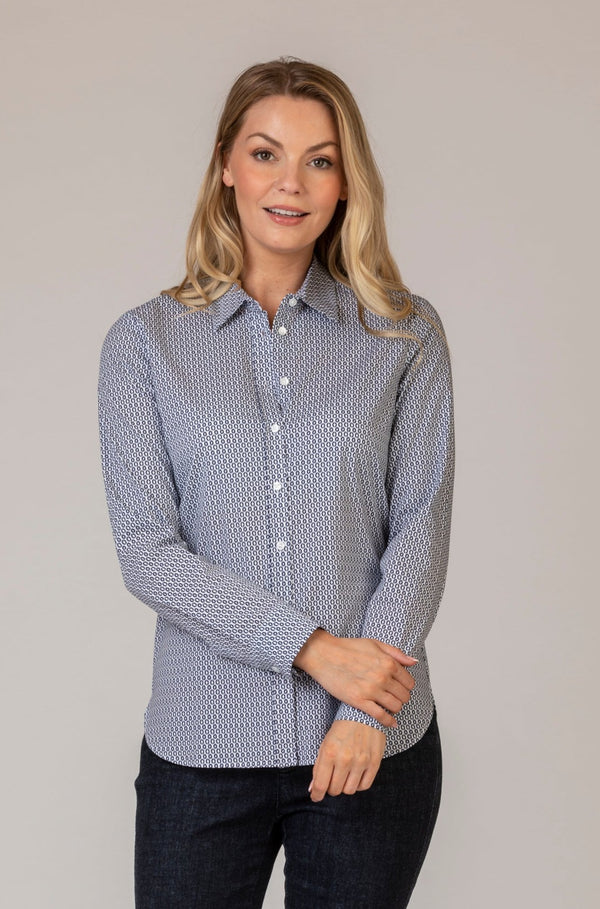 Victoria Classic Patterned Shirt | Brax at Sarah Thomson