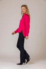 Vic Orchird Pink Shirt | Brax at Sarah Thomson | Side profile