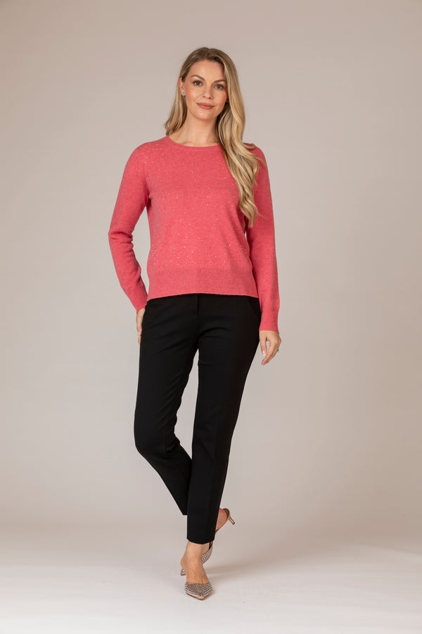 Pink Twinkle Cashmere Jumper | Esthēme Cachemire