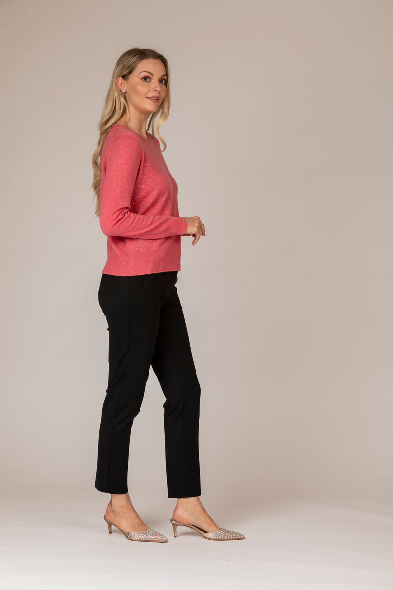 Pink Twinkle Cashmere Jumper | Esthēme Cachemire