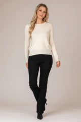 Cream Twinkle Cashmere Jumper | Esthēme Cachemire