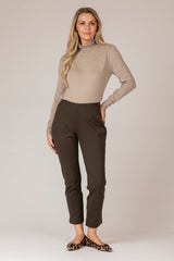 Ponte Slim Leg Trouser | Sahara